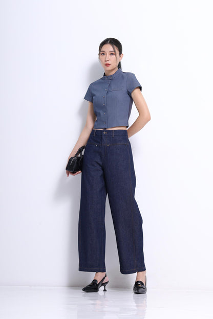 Nikki High Rise Barrel Pants