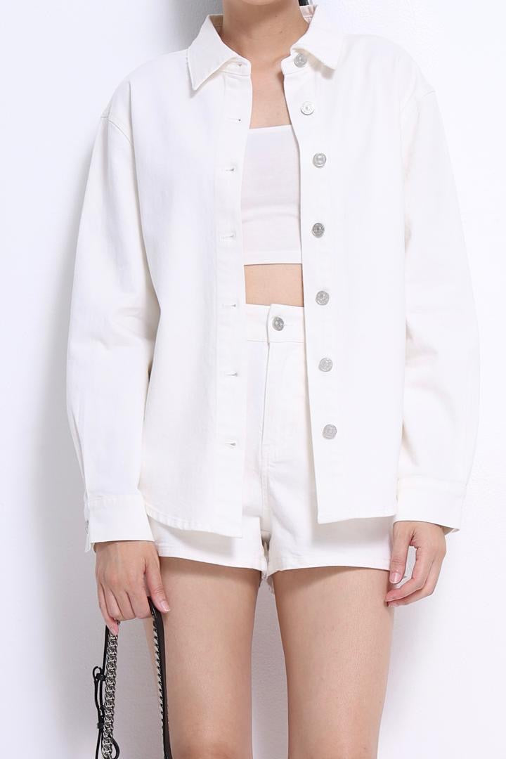 Mandy Washed Denim Shorts