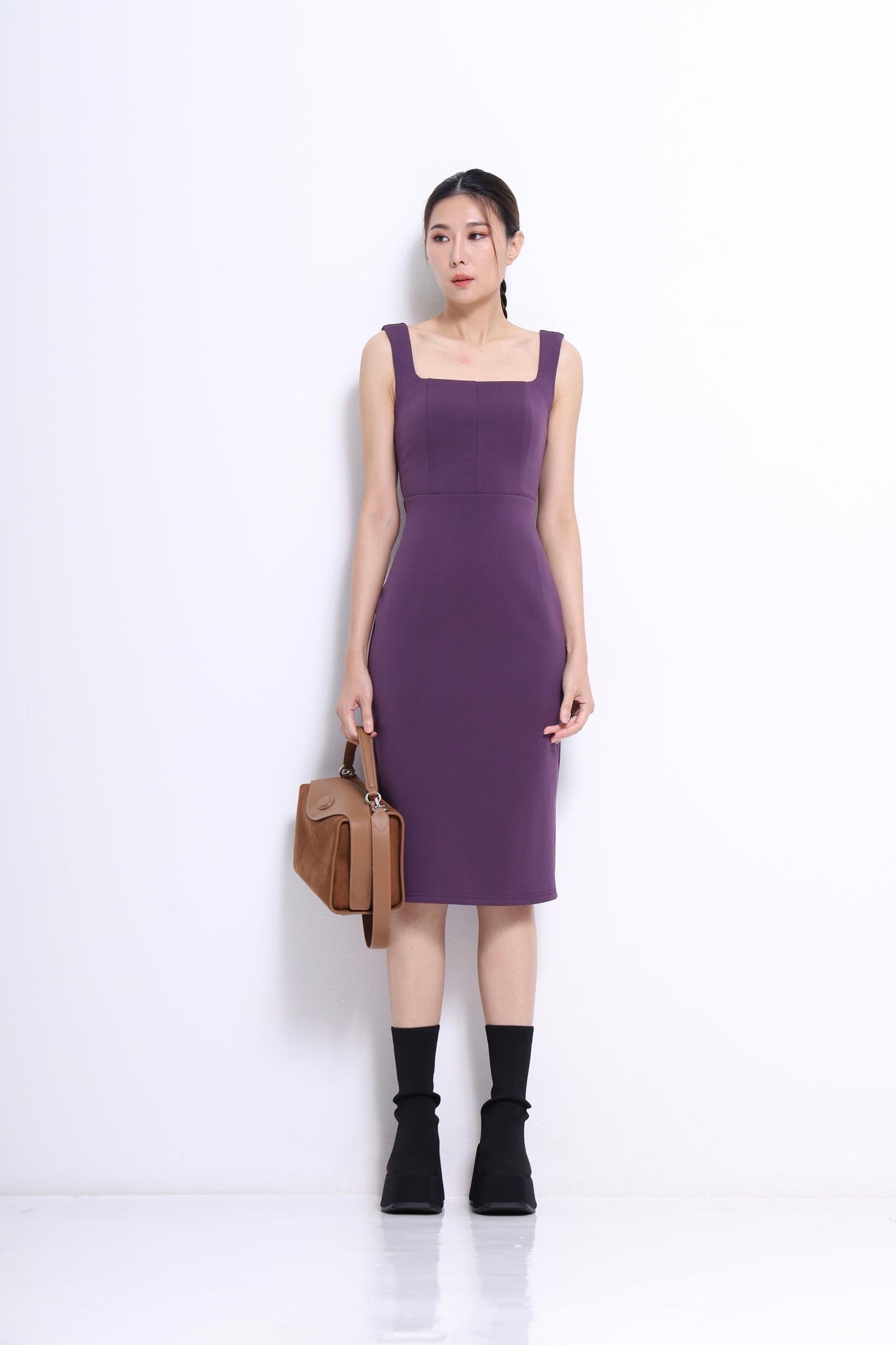 Nora Square Neck Bodycon Dress