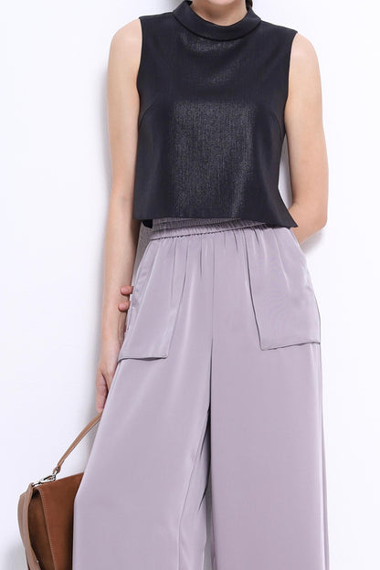 Nara Elastic Satin Loose Pants