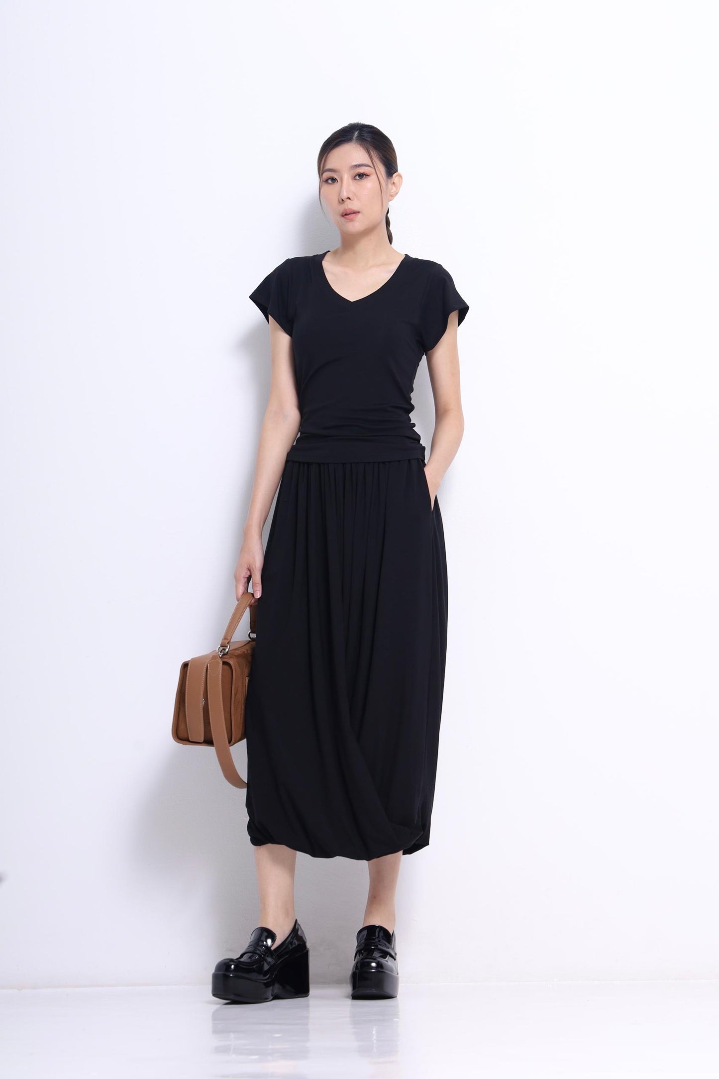 Jay Asymmetrical V-neck Tee