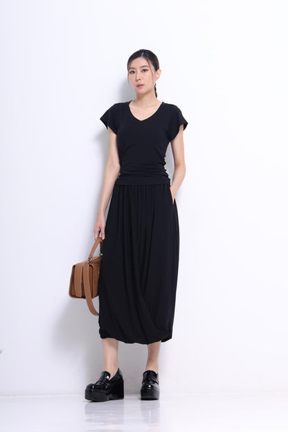 Jay Asymmetrical V-neck Tee
