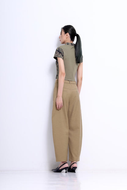 Nikki High Rise Barrel Pants