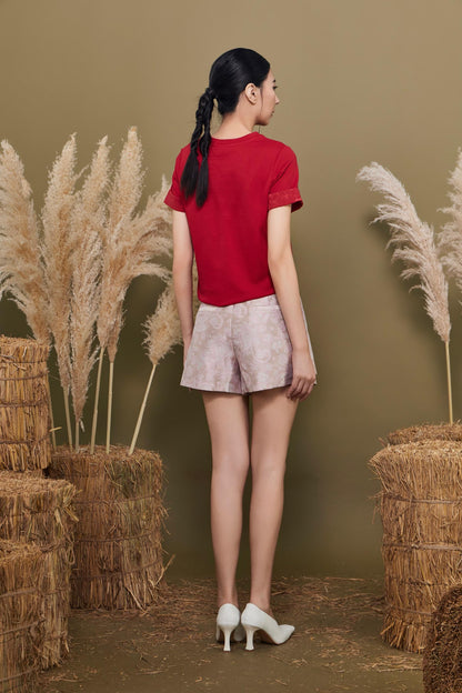 Ning Orient Chinese Knot Cotton Top