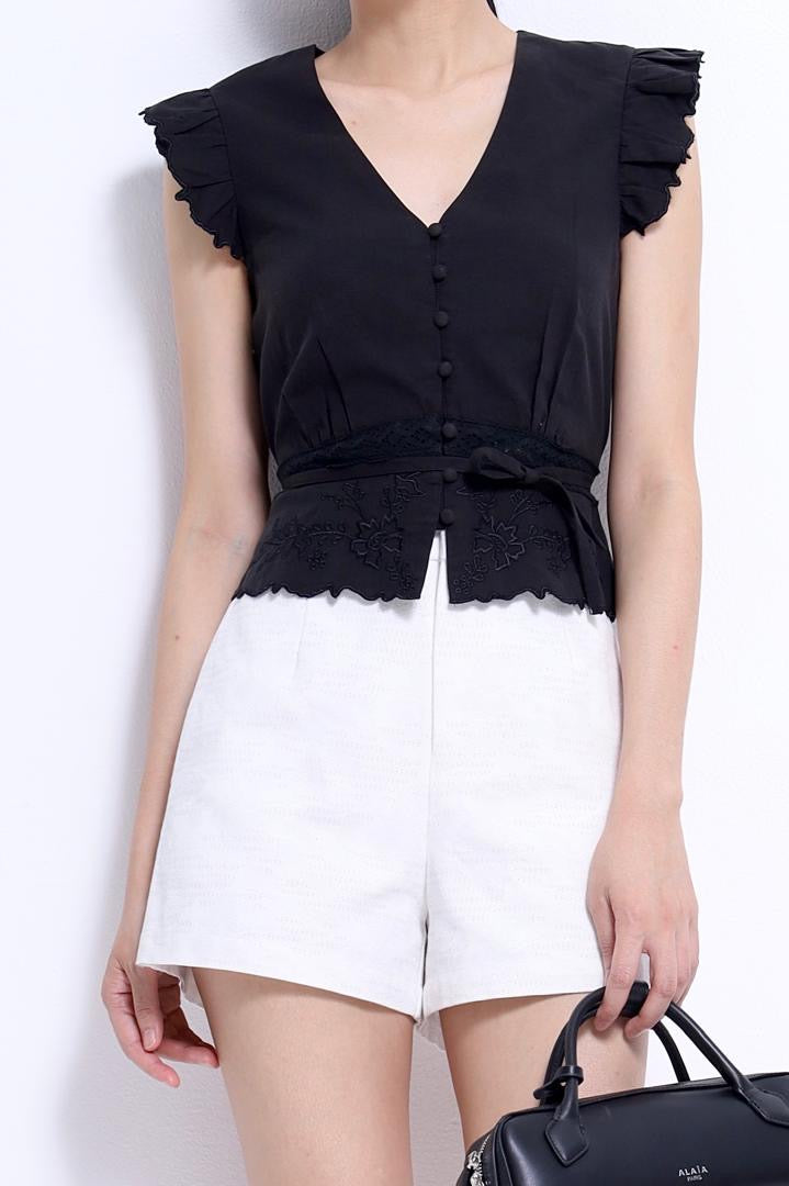 Lorraine V-Neck Lace Blouse