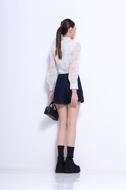 Maro Lavalliere Chiffon Blouse