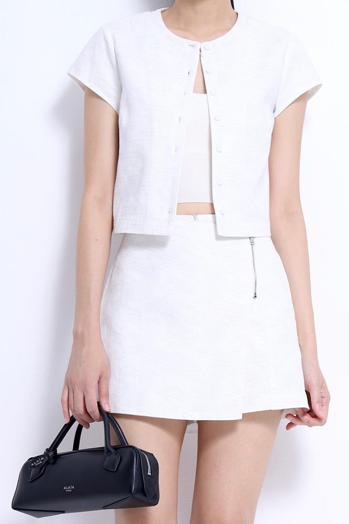 Taylor Round Neck Cropped Top