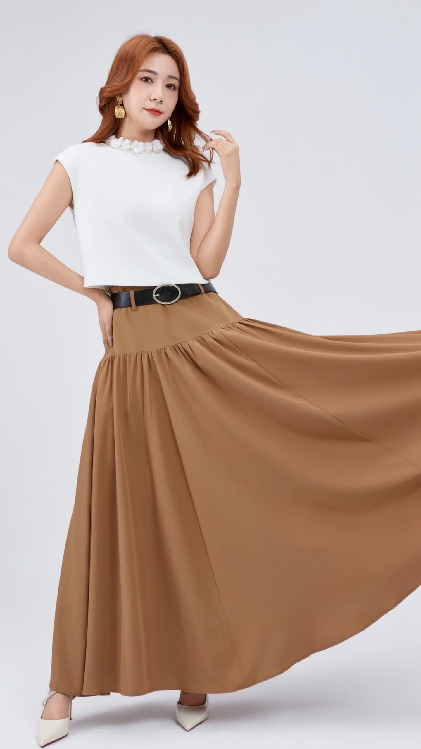 Ziri Tencel Maxi Skirt