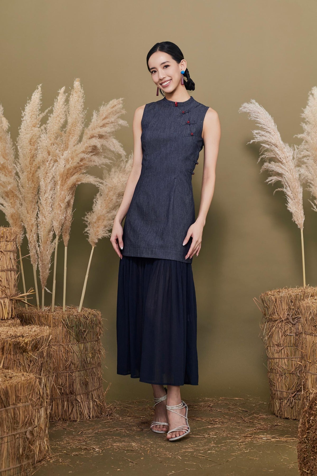 Ling Orient Mandarin Chiffon Qipao