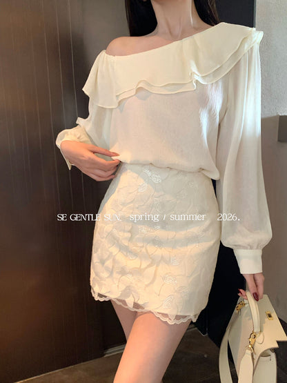 Ariel Sequins Mini Skirt