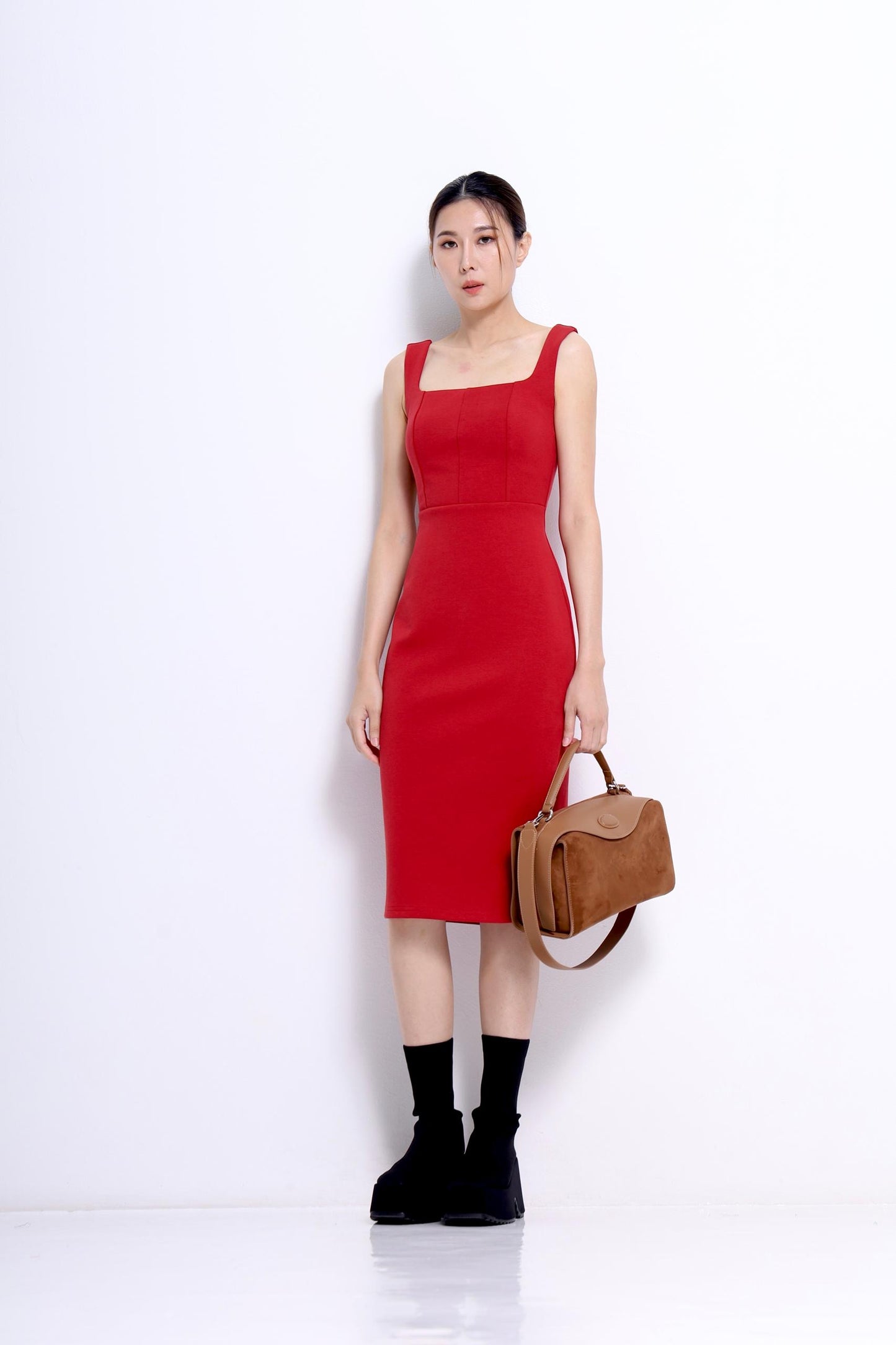 Nora Square Neck Bodycon Dress