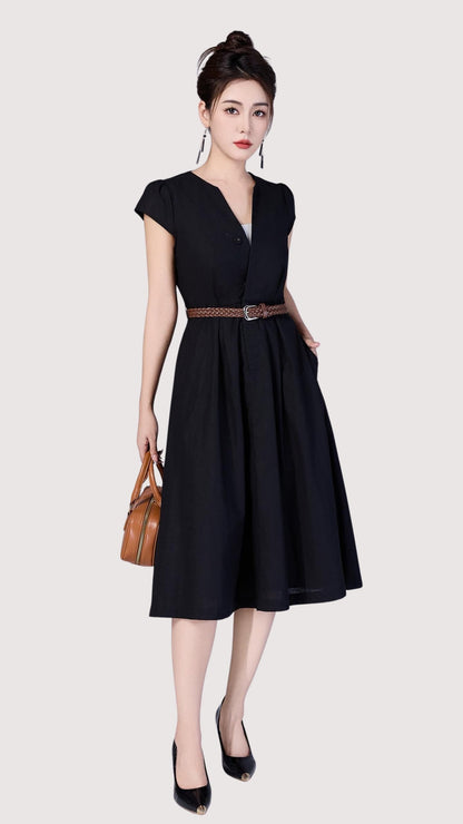 Ziri V-Neck Aline Dress