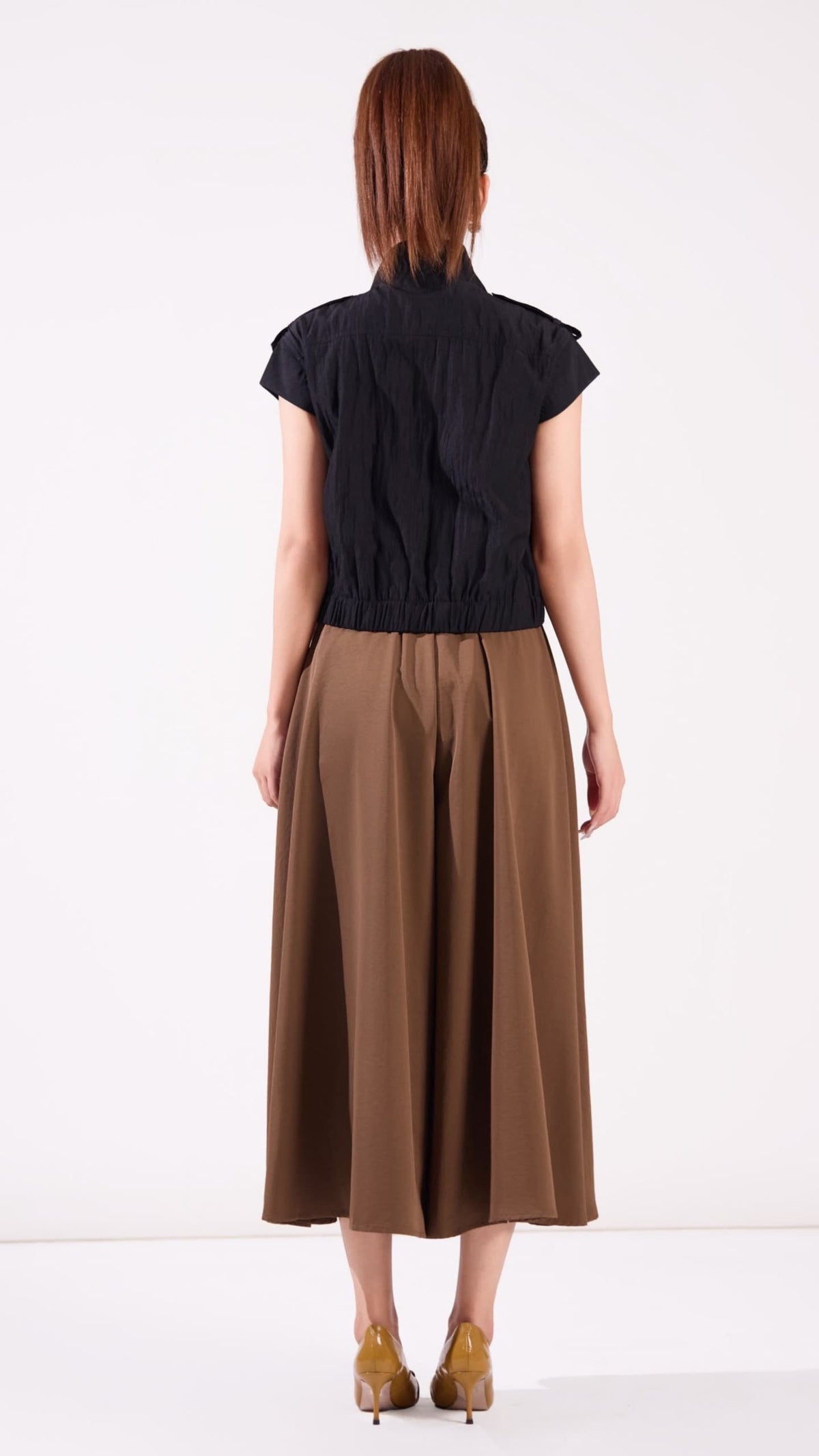 Ziri Biker Cropped Vest