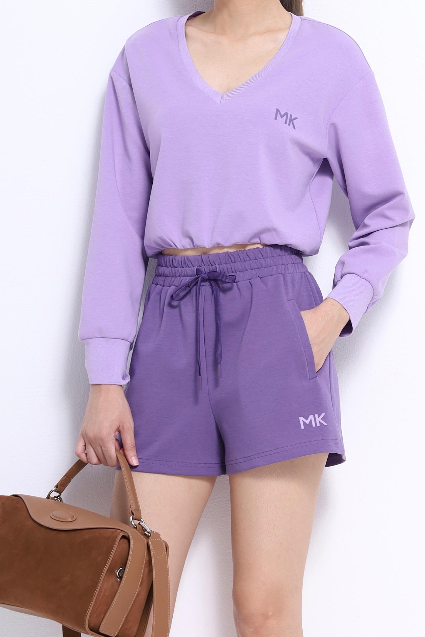 Moko Cropped V-neck Pullover
