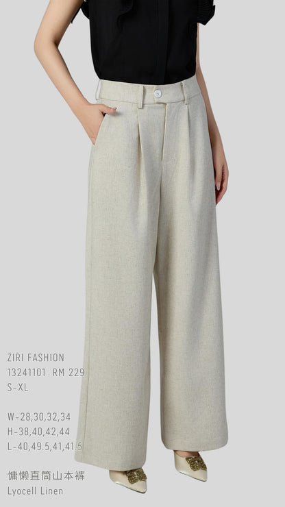 Ziri Linen Wide Legged Pants