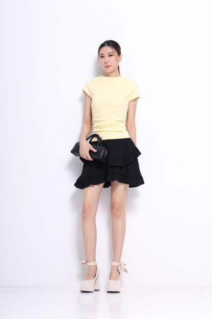 Janice Asymmetrical Knit Tee