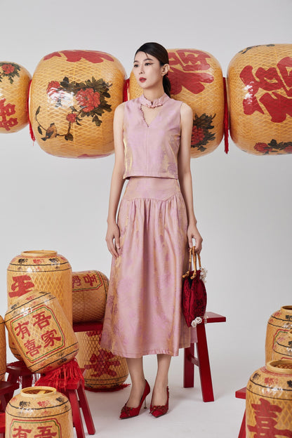 Huan Orient A-line Skirt