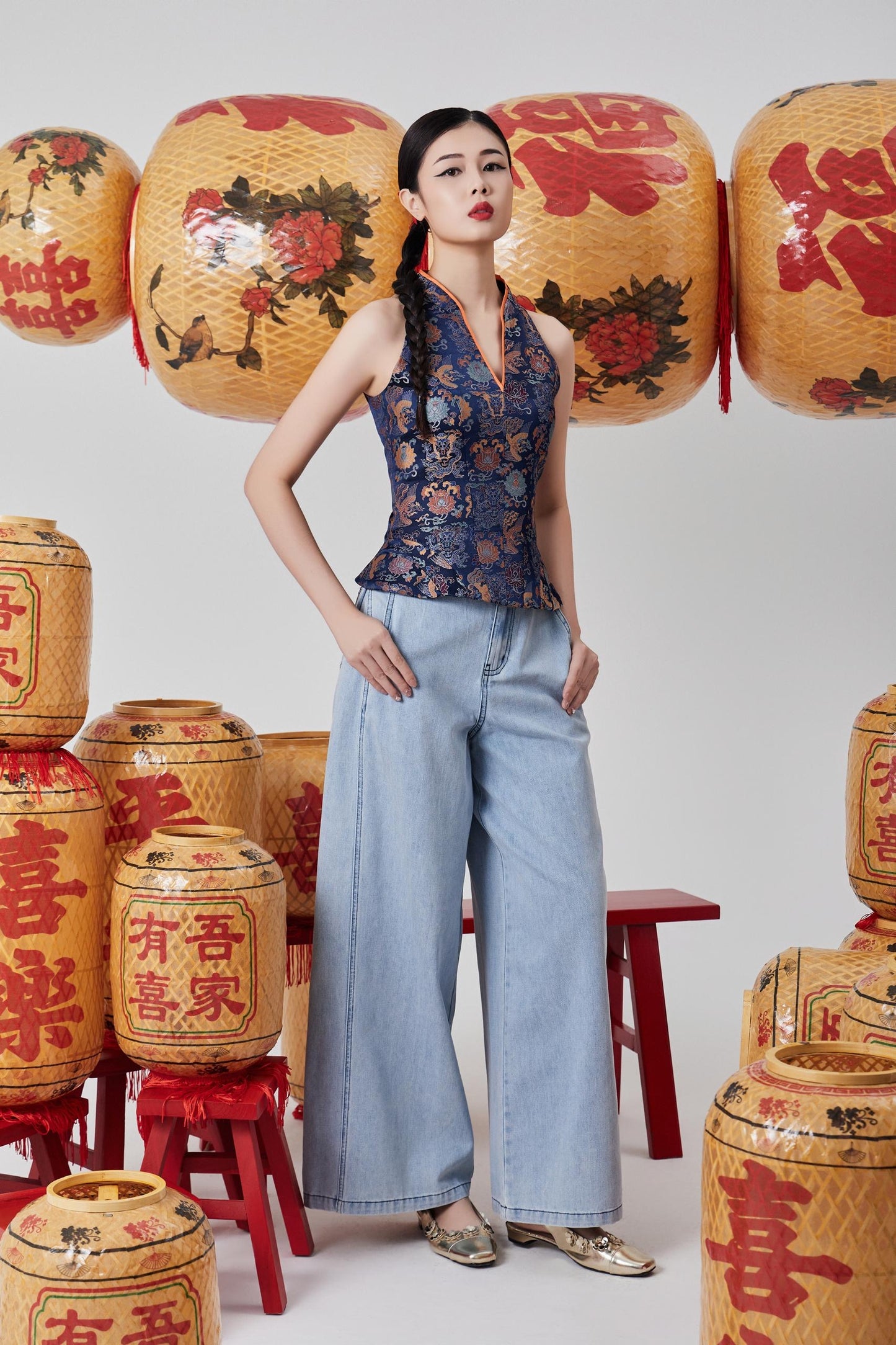 Mandy Wide Legged Denim Jeans