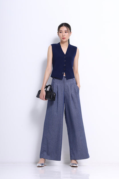 Claira V-Neck Knit Vest