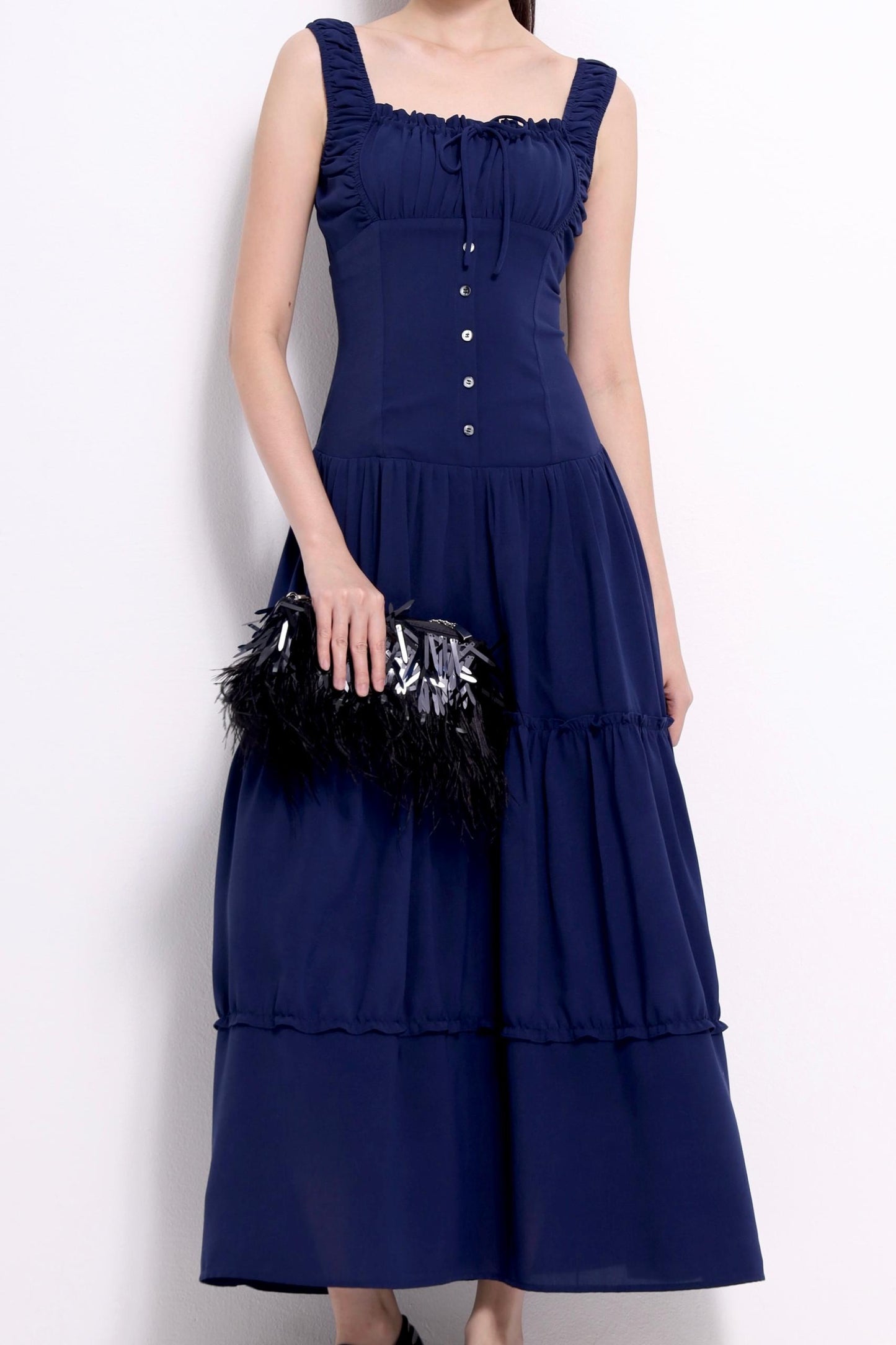 Denise Ruffled A-line Dress