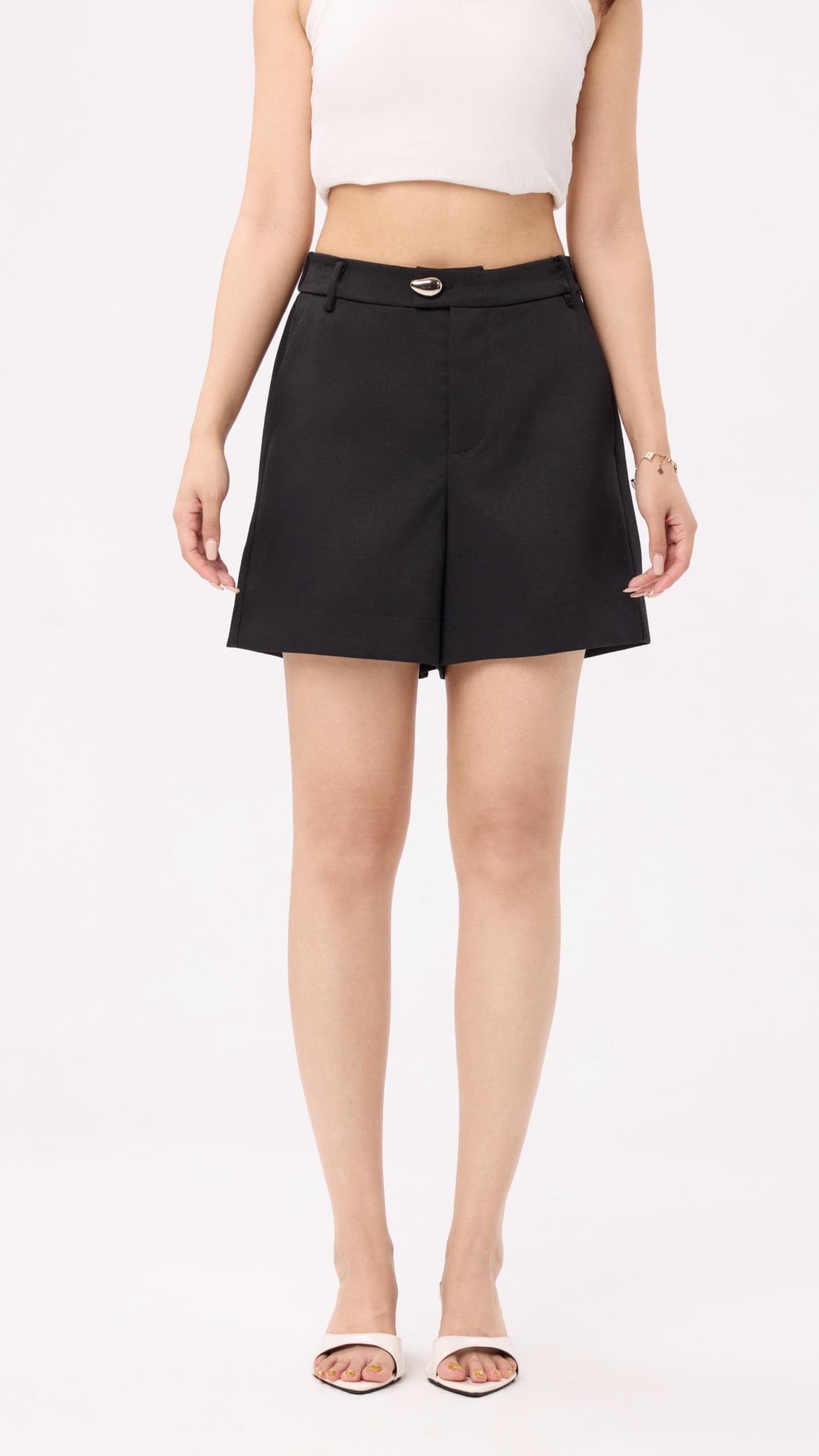 Ziri High Waist Tailored Shorts