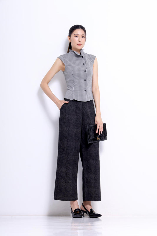 Juanita Asymmetrical Button Down Shirt