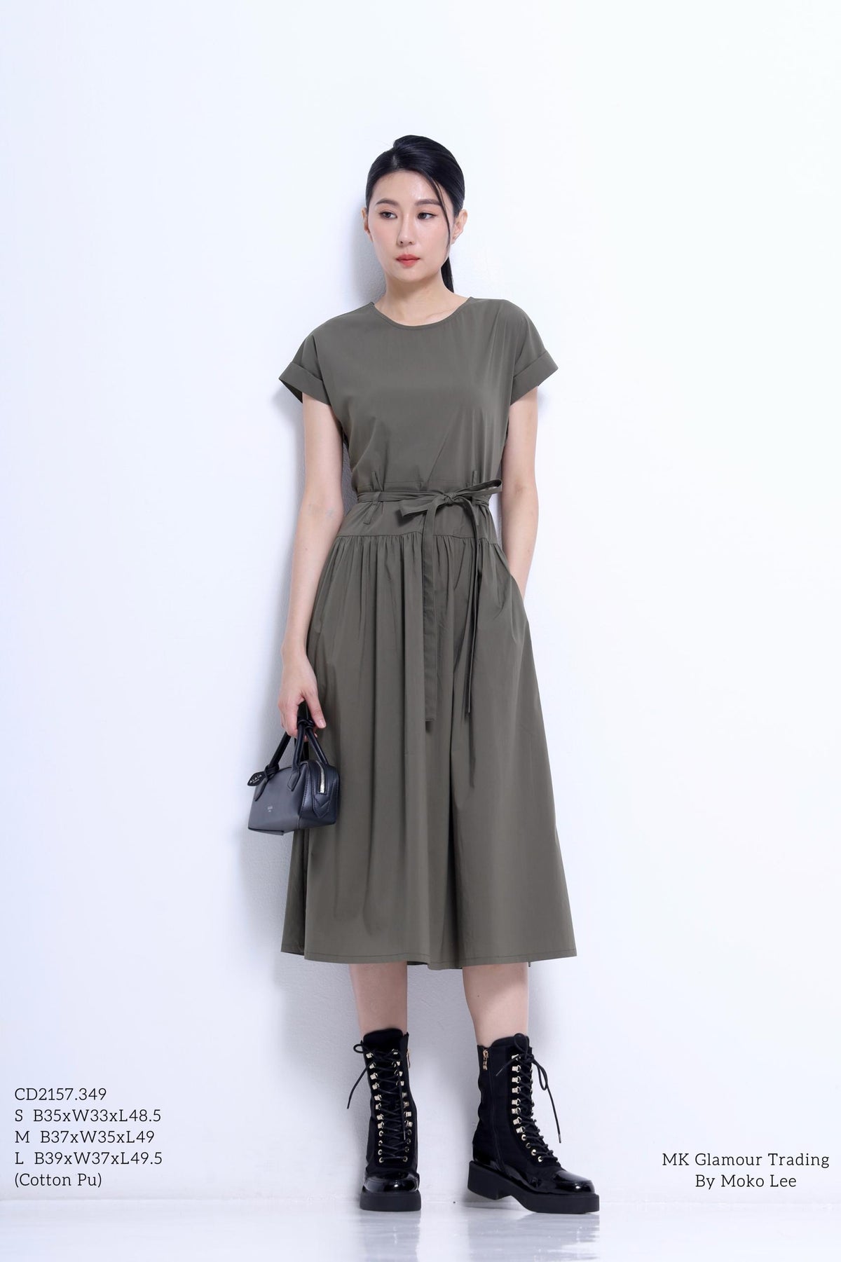 Sarah Waist Tie Midi Dress