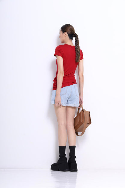 Mindy Washed Denim Aline Jeans