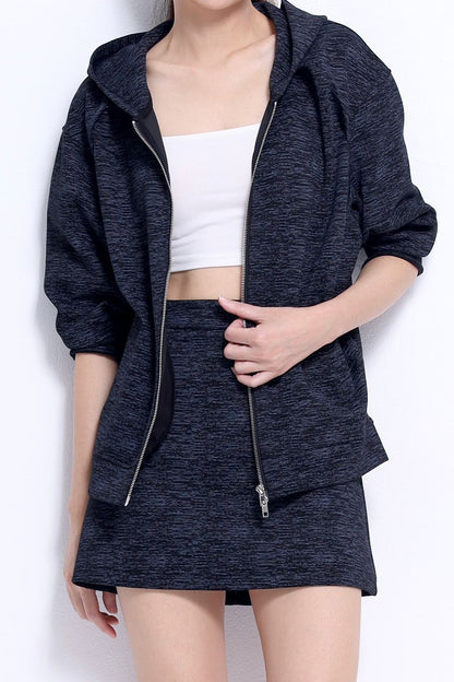 Sarah Relax Duo Zip Hoodie