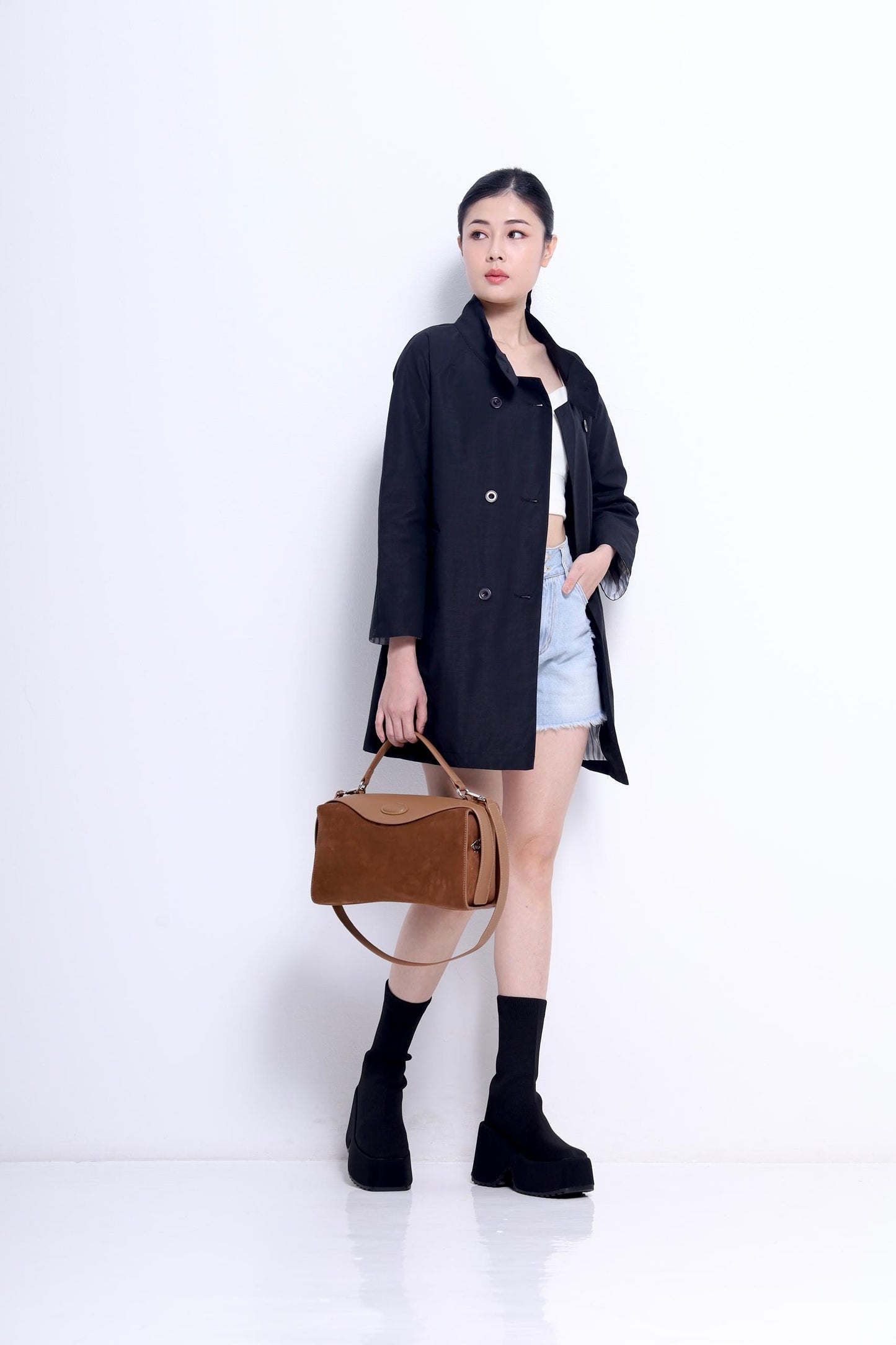 Sylvia Mid-Length Trench Jacket