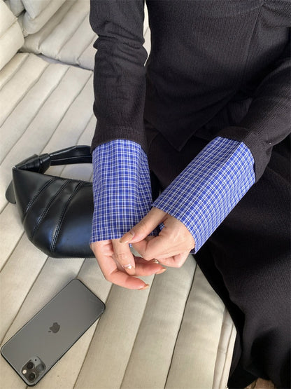 Zia V-Neck Checkered Setwear