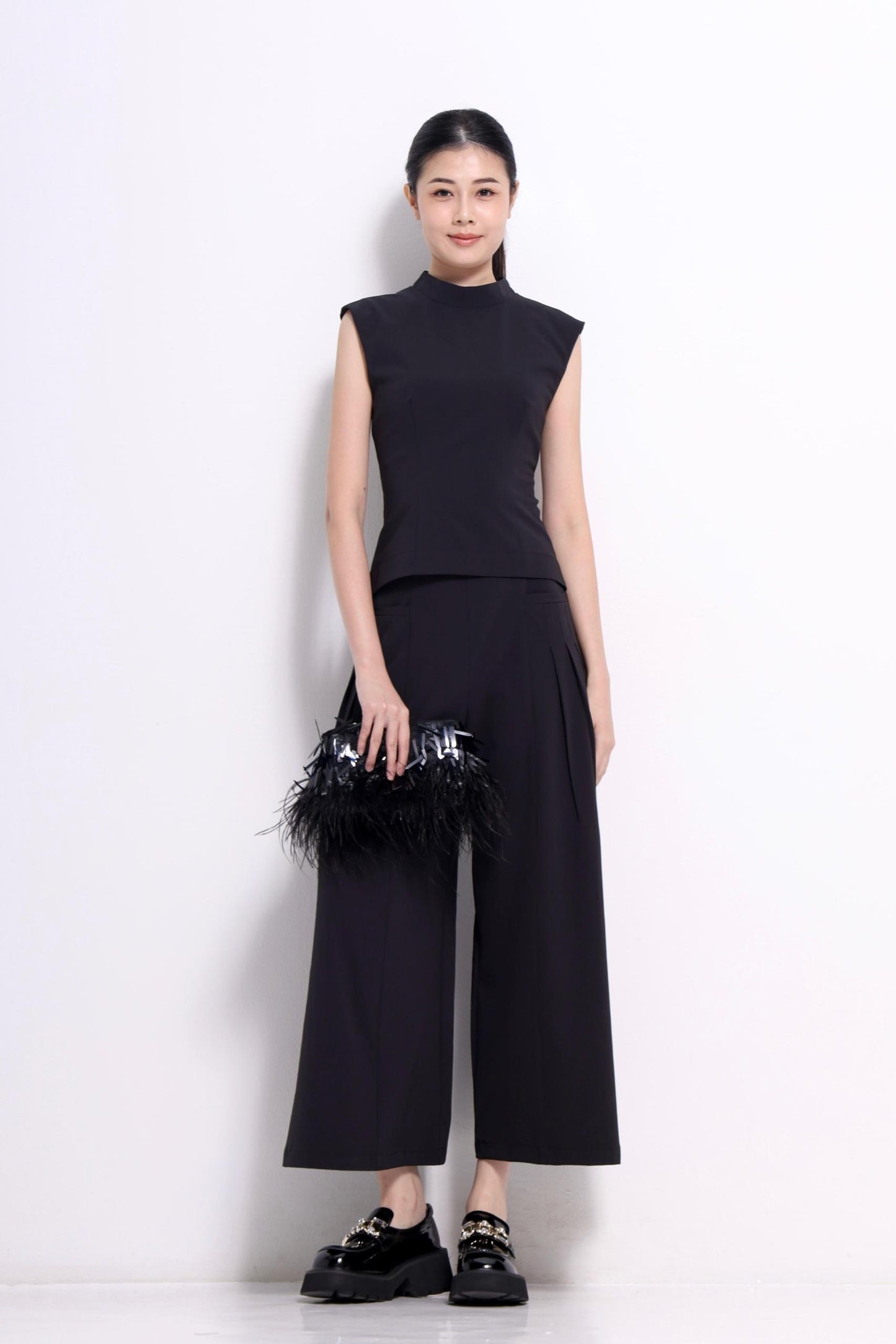 Robin Mock Neck Fitted Top