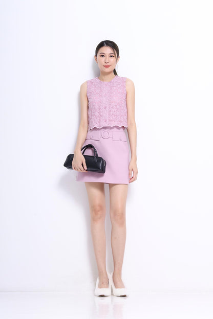 Lily Lace Scallop Top
