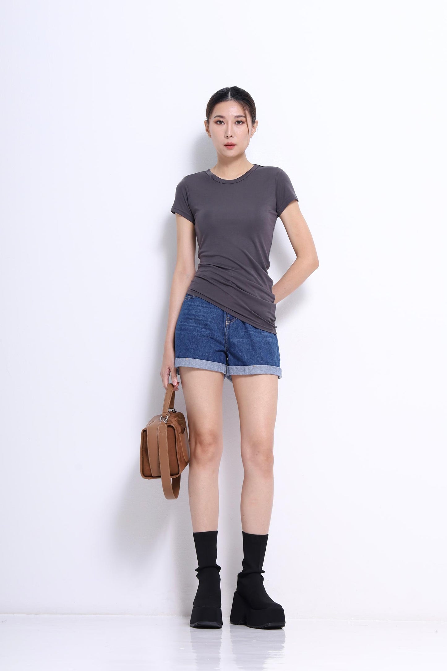 Mindy Washed Denim Aline Jeans