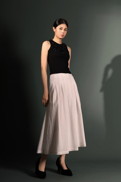Fiona Embossed A-line Skirt