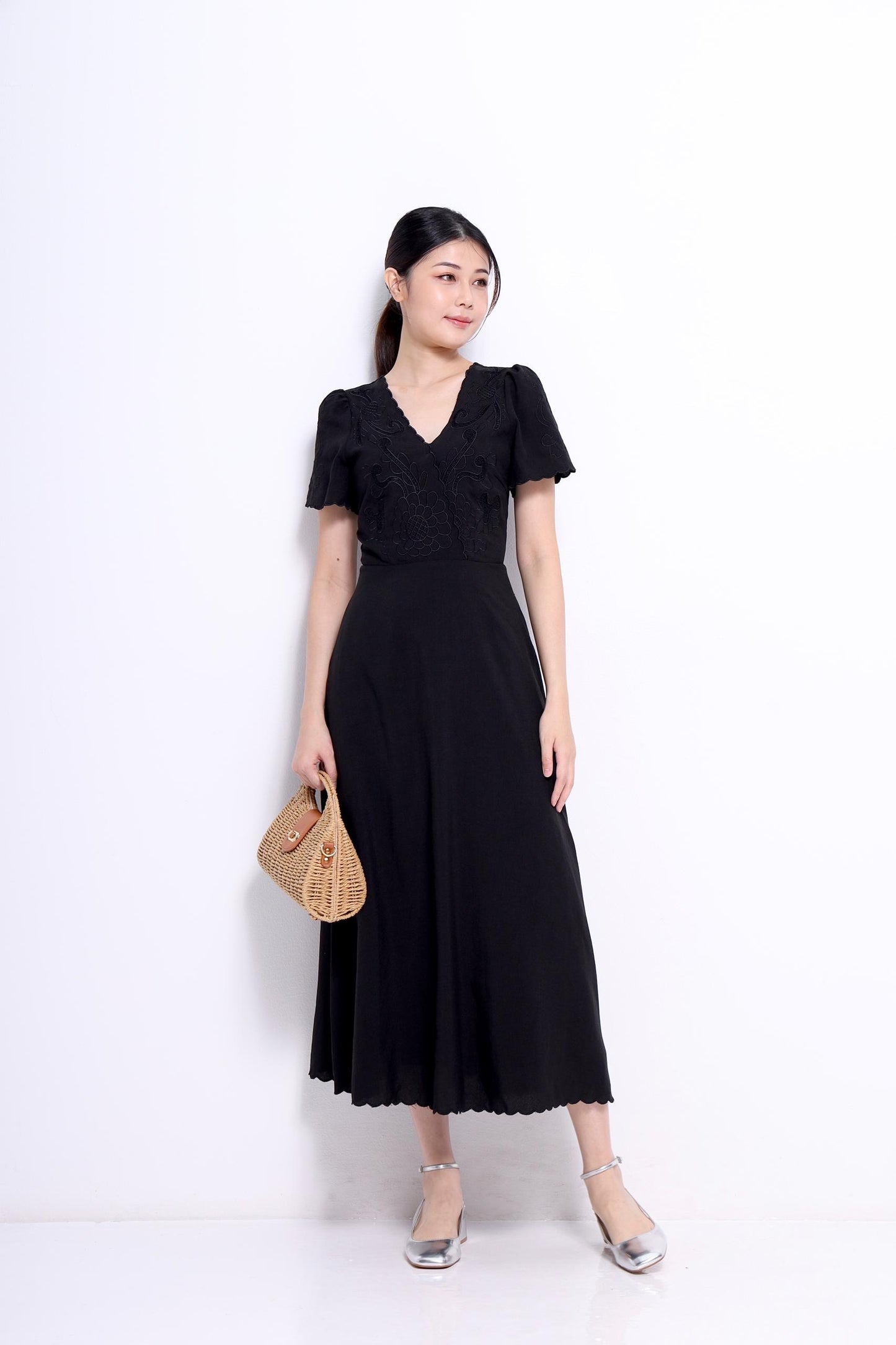 Nellie A-line Linen Dress