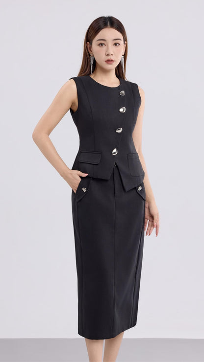 Aurelia Midi Pencil Skirt