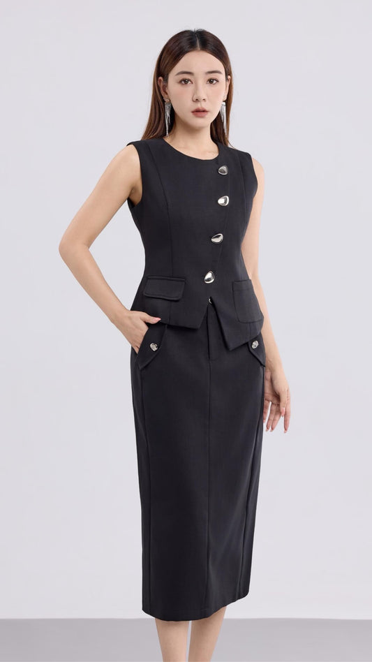 Aurelia Midi Pencil Skirt