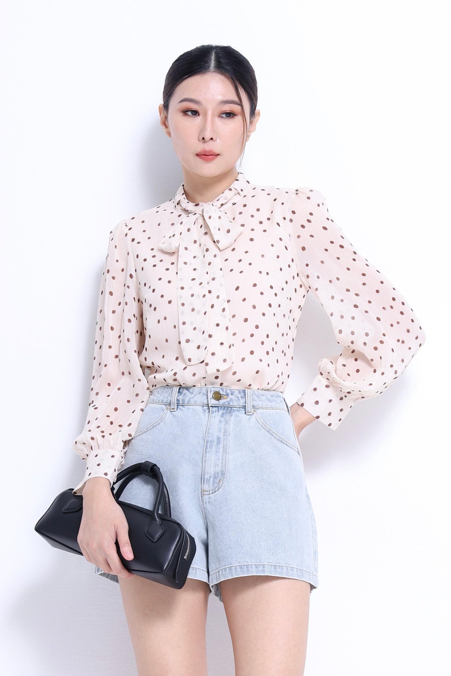 Maro Lavalliere Chiffon Blouse