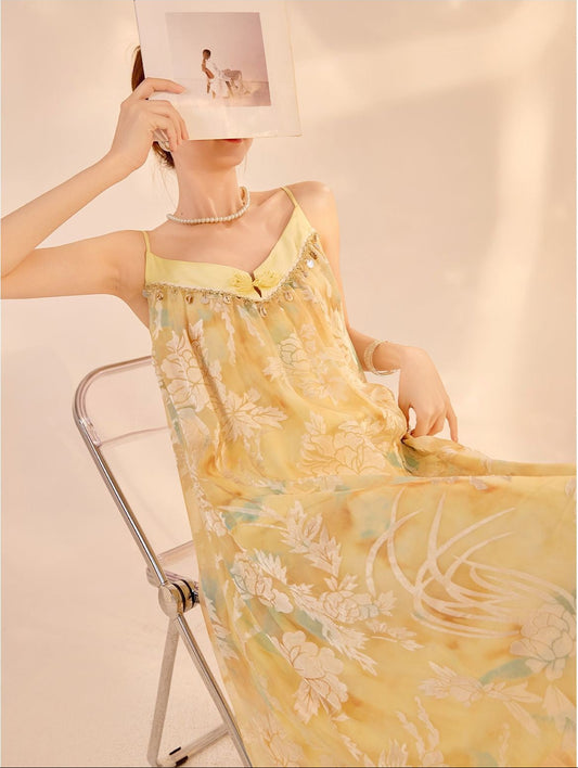 Huang Orient Flowy Dress