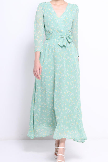 Lilian Chiffon Floral Dress