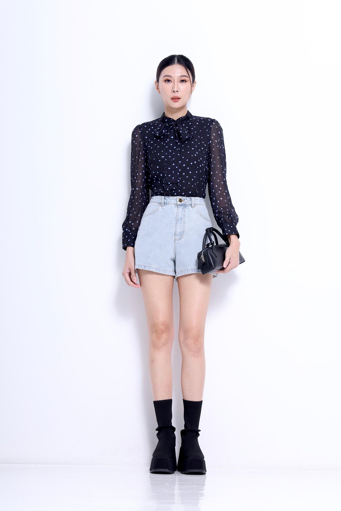 Maro Lavalliere Chiffon Blouse