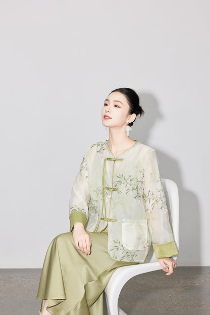 Zen Organza Embroidered Orient Jacket