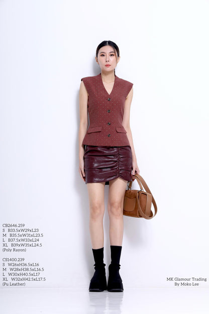 Andrea V- Neck Tailored Vest