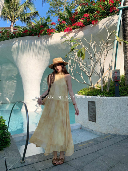 Kylie Summer Halter Dress