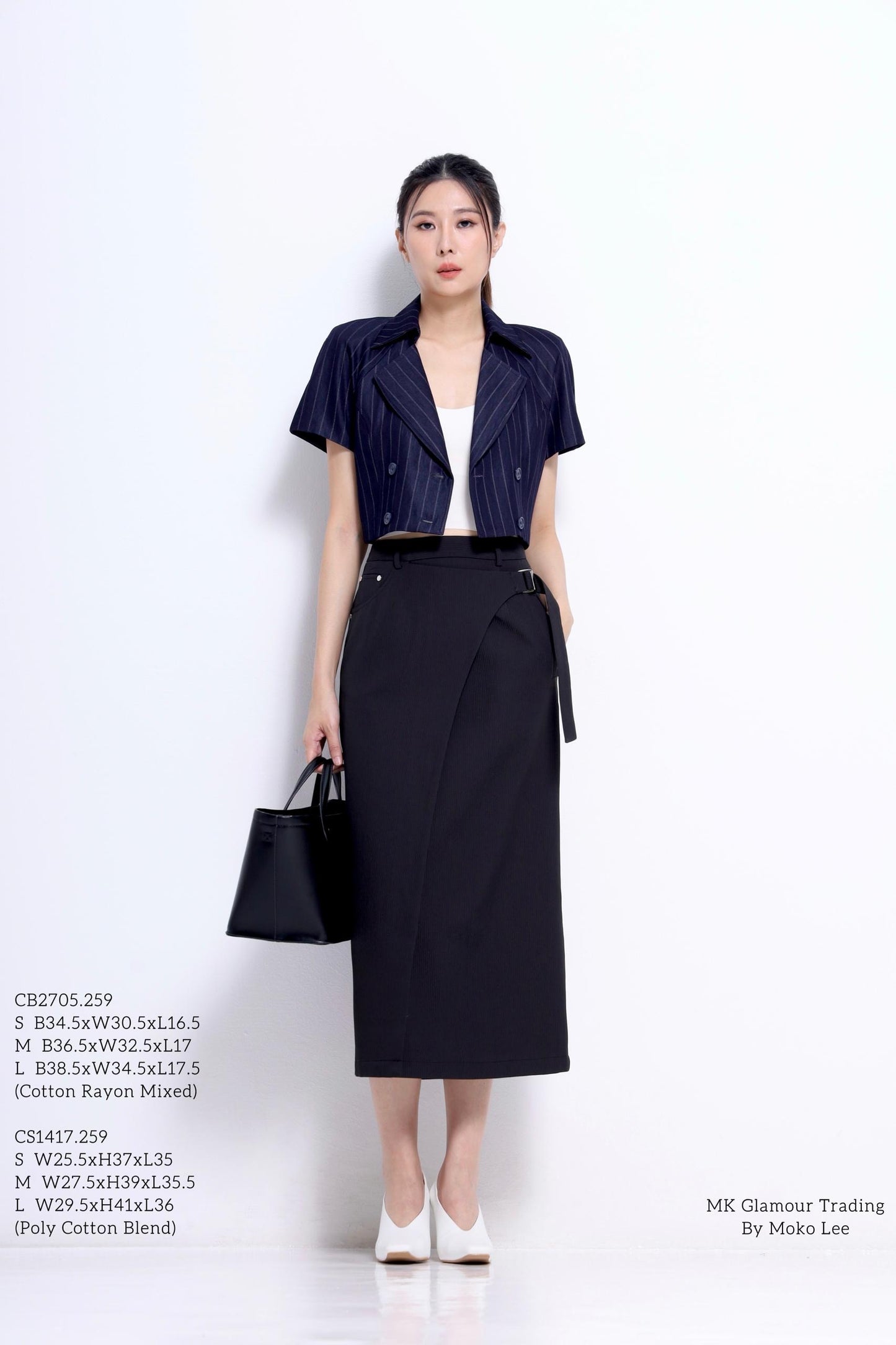 Opal Cropped Blazer Top