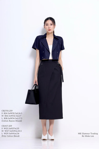 Opal Cropped Blazer Top