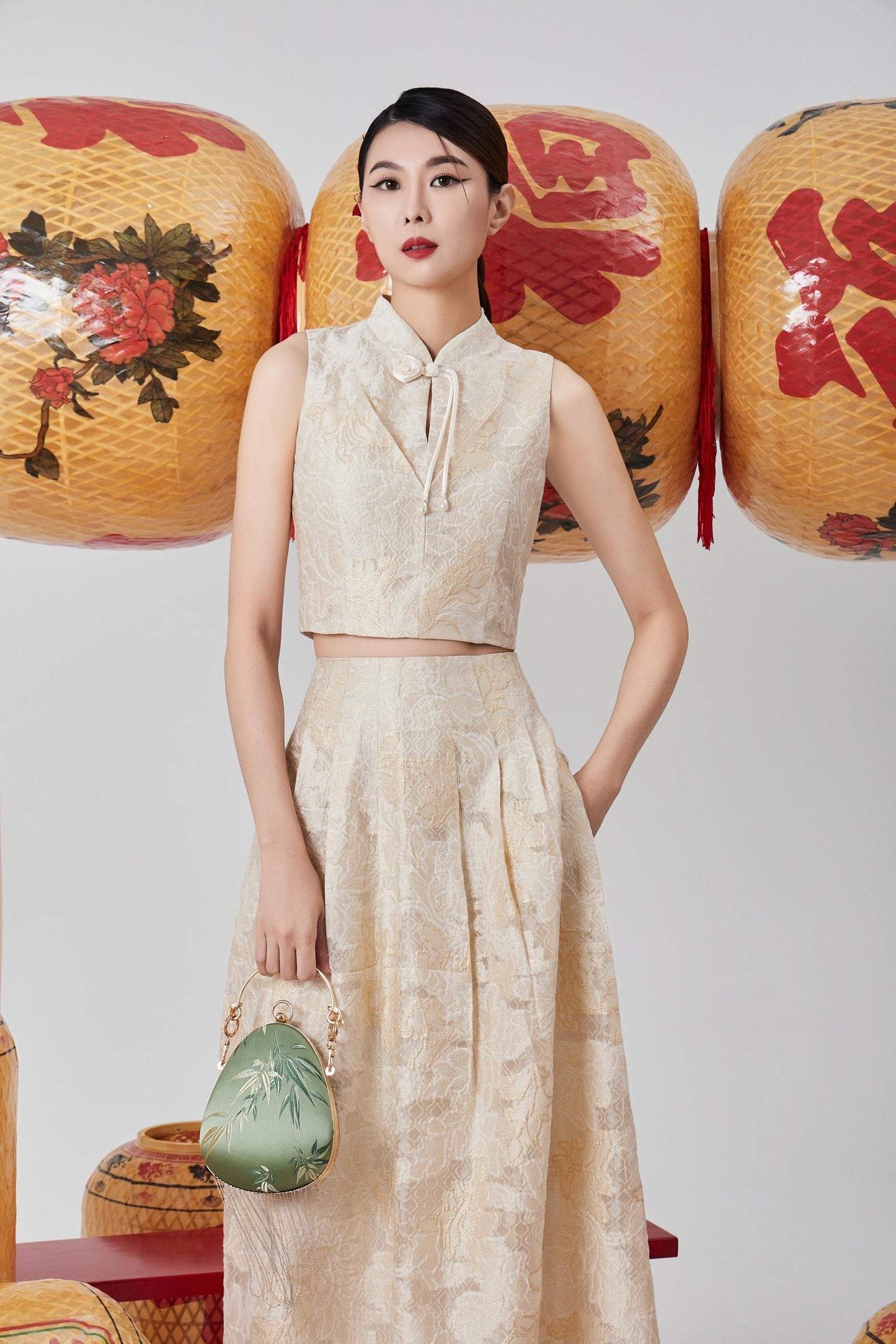 Ran Orient A-line Skirt