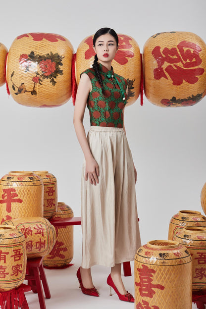 Jue Wide Legged Satin Pants