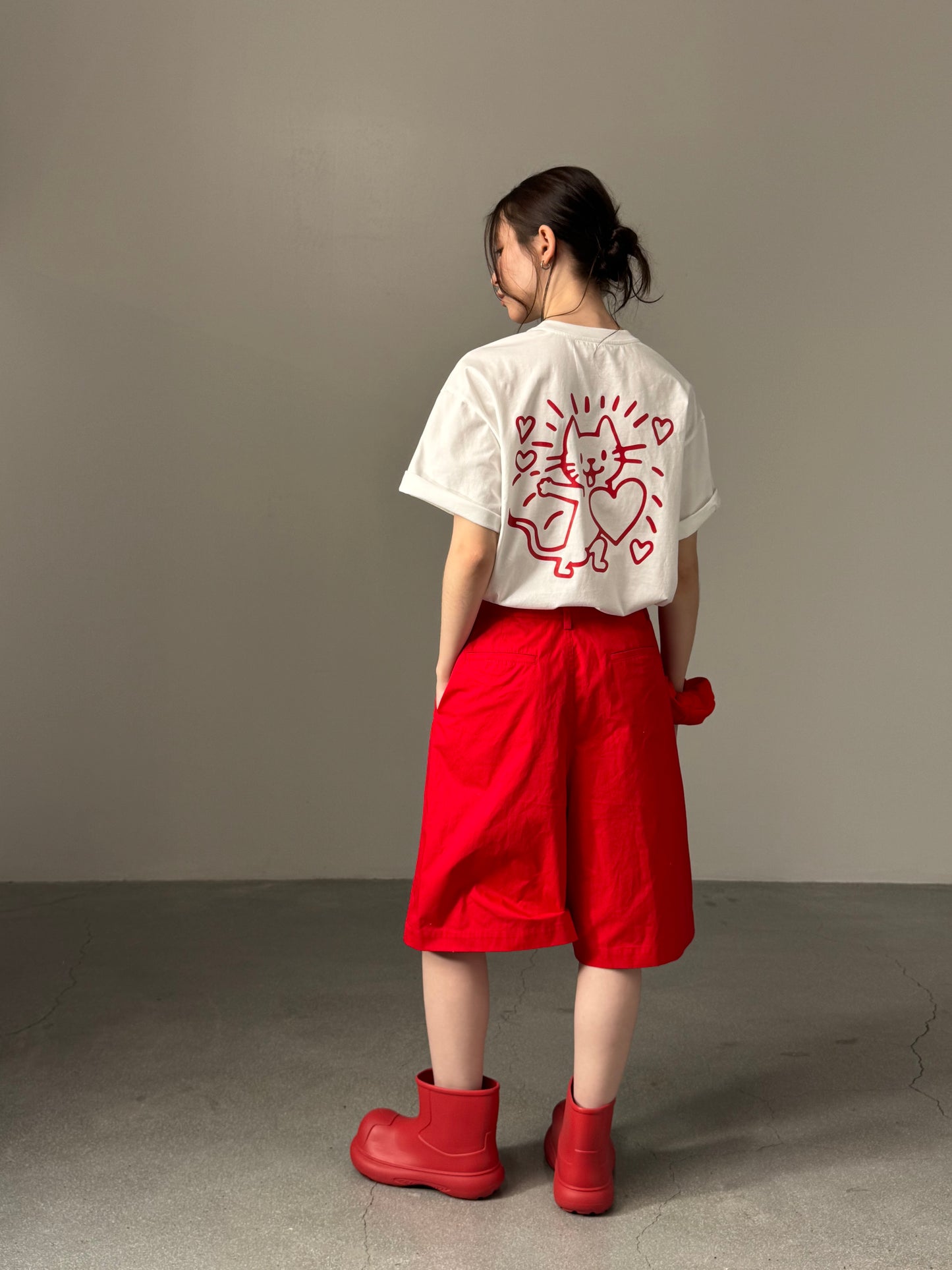 Kittie Print Oversized Tee